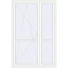 Ustalenie cen Drzwi balkonowe 1500x2300 mm BALCONY DOOR REHAU SYNEGO RAL 9016 Traffic white dwustronny