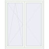 Pricing Balcony doors 1650x2100 mm BALCONY DOOR REHAU EURO 60 RAL 9016 Traffic white two-sided