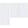 Pricing Balcony doors 2600x2100 mm BALCONY DOOR REHAU SYNEGO RAL 9016 Traffic white two-sided