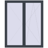 Pricing Balcony doors 1800x2200 mm BALCONY DOOR REHAU EURO 70 ANTHRACITE_GREY_STRUKTURAL two-sided
