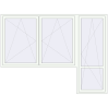 Pricing Balcony doors 2800x2100 mm BALCONY DOOR REHAU SYNEGO RAL 9016 Traffic white two-sided