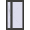 Ustalenie cen Drzwi balkonowe 1300x2100 mm BALCONY DOOR REHAU SYNEGO BASALT_GREY dwustronny