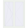 Pricing Balcony doors 1600x2050 mm BALCONY DOOR REHAU SYNEGO RAL 9016 Traffic white two-sided