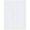 Pricing Balcony doors 1740x2320 mm BALCONY DOOR REHAU SYNEGO RAL 9016 Traffic white two-sided