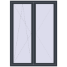 Pricing Balcony doors 1500x2100 mm BALCONY DOOR REHAU EURO 70 ANTHRACITE_GREY_STRUKTURAL two-sided
