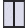 Ustalenie cen Drzwi balkonowe 1700x2100 mm BALCONY DOOR REHAU SYNEGO BLACK_ULTI-MATT dwustronny