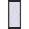 Pricing Balcony doors 900x1900 mm BALCONY DOOR REHAU EURO 70 BLACK_STRUCTURAL two-sided