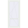 Ustalenie cen Drzwi balkonowe 930x2150 mm BALCONY DOOR REHAU EURO 70 RAL 9016 Traffic white dwustronny