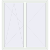 Pricing Balcony doors 2200x2350 mm BALCONY DOOR REHAU SYNEGO RAL 9016 Traffic white two-sided