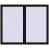 Ustalenie cen Drzwi balkonowe 2600x2150 mm BALCONY DOOR REHAU EURO 70 BLACK_BROWN dwustronny