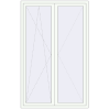 Pricing Balcony doors 1450x2300 mm BALCONY DOOR REHAU SYNEGO RAL 9016 Traffic white two-sided