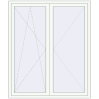 Pricing Balcony doors 1600x1900 mm BALCONY DOOR REHAU EURO 60 RAL 9016 Traffic white two-sided