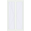 Pricing Balcony doors 1300x2400 mm BALCONY DOOR REHAU SYNEGO RAL 9016 Traffic white two-sided