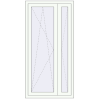 Pricing Balcony doors 900x1800 mm BALCONY DOOR REHAU EURO 70 RAL 9016 Traffic white two-sided