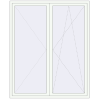 Pricing Balcony doors 1800x2200 mm BALCONY DOOR REHAU EURO 70 RAL 9016 Traffic white two-sided
