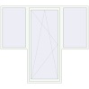 Pricing Balcony doors 2500x2200 mm BALCONY DOOR REHAU SYNEGO RAL 9016 Traffic white two-sided