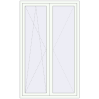 Pricing Balcony doors 1300x2100 mm BALCONY DOOR REHAU SYNEGO RAL 9016 Traffic white two-sided