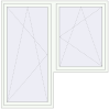 Pricing Balcony doors 2000x2005 mm BALCONY DOOR REHAU EURO 60 RAL 9016 Traffic white two-sided