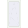 Pricing Balcony doors 1070x2200 mm BALCONY DOOR REHAU SYNEGO RAL 9016 Traffic white two-sided