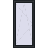 Pricing Balcony doors 900x1900 mm BALCONY DOOR REHAU EURO 70 BLACK_COOL_110L-2 two-sided