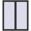 Pricing Balcony doors 1800x2100 mm BALCONY DOOR REHAU EURO 70 BLACK_STRUCTURAL two-sided