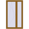 Pricing Balcony doors 1300x2200 mm BALCONY DOOR REHAU SYNEGO LIGHT_OAK two-sided