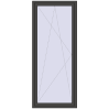Pricing Balcony doors 1000x2400 mm BALCONY DOOR REHAU SYNEGO BASALT_GREY two-sided