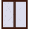 Pricing Balcony doors 2000x2200 mm BALCONY DOOR REHAU EURO 70 BLACK_CHERRY external