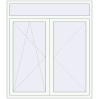 Pricing Balcony doors 1550x1770 mm BALCONY DOOR REHAU SYNEGO RAL 9016 Traffic white two-sided