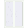 Pricing Balcony doors 1450x2075 mm BALCONY DOOR REHAU EURO 70 RAL 9016 Traffic white two-sided