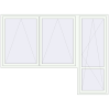 Pricing Balcony doors 2800x2100 mm BALCONY DOOR REHAU SYNEGO RAL 9016 Traffic white two-sided