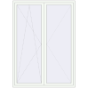 Pricing Balcony doors 1700x2350 mm BALCONY DOOR REHAU SYNEGO RAL 9016 Traffic white two-sided