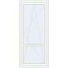 Pricing Balcony doors 870x2000 mm BALCONY DOOR REHAU SYNEGO RAL 9016 Traffic white two-sided