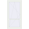 Pricing Balcony doors 1000x2000 mm BALCONY DOOR REHAU EURO 70 RAL 9016 Traffic white two-sided