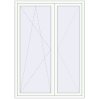 Ustalenie cen Drzwi balkonowe 1500x2100 mm BALCONY DOOR REHAU SYNEGO RAL 9016 Traffic white dwustronny