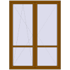 Pricing Balcony doors 1640x2200 mm BALCONY DOOR REHAU SYNEGO GOLDEN OAK external