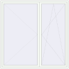 Pricing Balcony doors 2350x2350 mm BALCONY DOOR REHAU SYNEGO RAL 9016 Traffic white two-sided