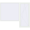 Pricing Balcony doors 2770x2334 mm BALCONY DOOR REHAU SYNEGO RAL 9016 Traffic white two-sided