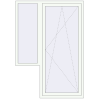Pricing Balcony doors 1400x2000 mm BALCONY DOOR REHAU EURO 70 RAL 9016 Traffic white two-sided