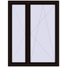 Ustalenie cen Drzwi balkonowe 1400x1800 mm BALCONY DOOR REHAU SYNEGO BLACK_BROWN dwustronny