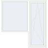 Pricing Balcony doors 2000x2100 mm BALCONY DOOR REHAU EURO 70 RAL 9016 Traffic white two-sided