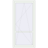 Pricing Balcony doors 1010x2115 mm BALCONY DOOR REHAU SYNEGO RAL 9016 Traffic white two-sided