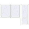 Pricing Balcony doors 2800x2100 mm BALCONY DOOR REHAU SYNEGO RAL 9016 Traffic white two-sided
