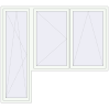Pricing Balcony doors 2450x2200 mm BALCONY DOOR REHAU SYNEGO RAL 9016 Traffic white two-sided