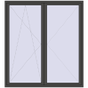 Pricing Balcony doors 2000x2200 mm BALCONY DOOR REHAU EURO 70 BASALT_GREY two-sided
