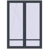 Pricing Balcony doors 1600x2200 mm BALCONY DOOR REHAU SYNEGO ANTHRACITE_GREY_STRUKTURAL two-sided