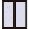 Ustalenie cen Drzwi balkonowe 1700x1900 mm BALCONY DOOR REHAU SYNEGO BLACK_BROWN dwustronny