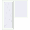 Pricing Balcony doors 1760x2050 mm BALCONY DOOR REHAU EURO 70 RAL 9016 Traffic white two-sided