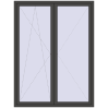 Pricing Balcony doors 1700x2300 mm BALCONY DOOR REHAU SYNEGO BASALT_GREY two-sided