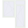 Pricing Balcony doors 2000x2400 mm BALCONY DOOR REHAU SYNEGO RAL 9016 Traffic white two-sided